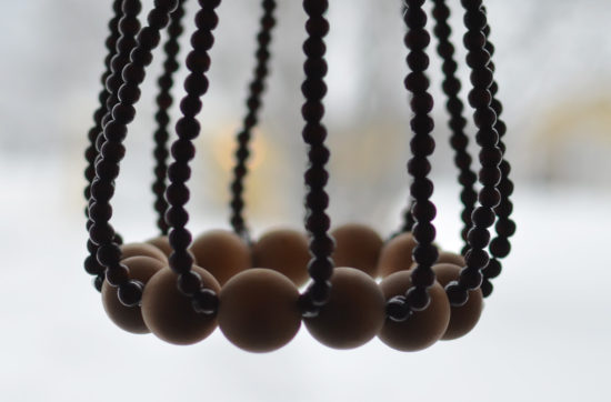 lampskärm träkulor diy