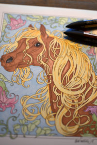 måla magiska hästar